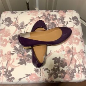 J crew purple flats